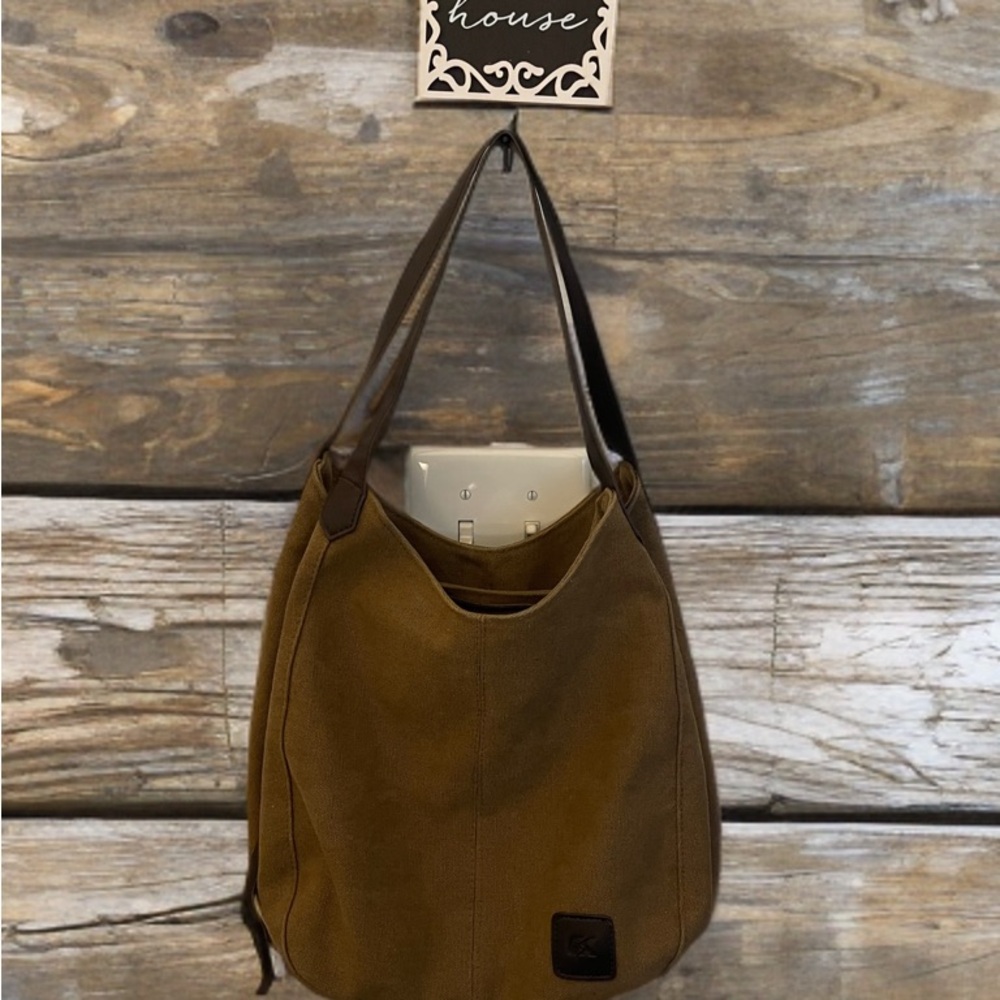 K Classic Brown Hobo Multi-Compartment Bag